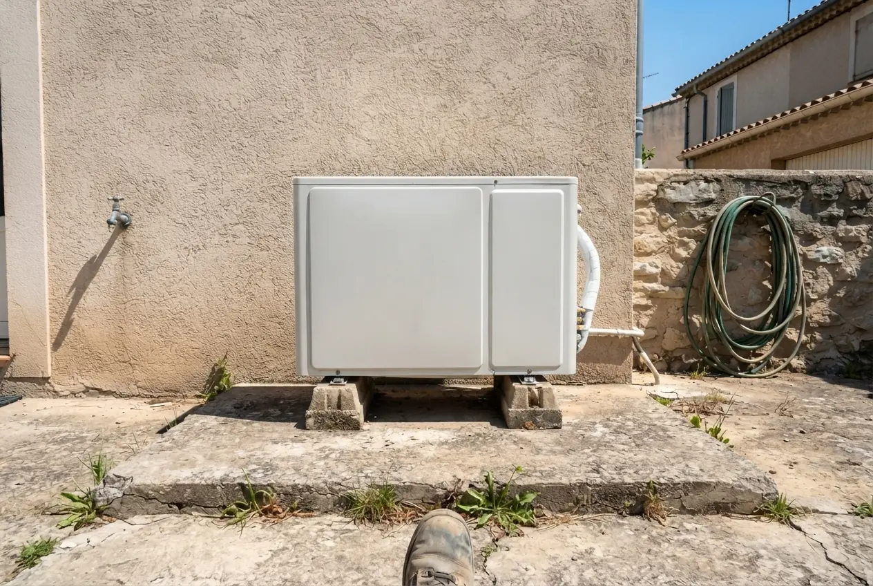 Nouvelle unité extérieure installée et raccordée à Cavaillon